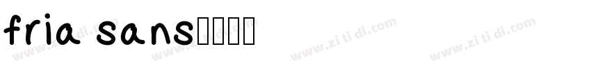 fria sans字体转换